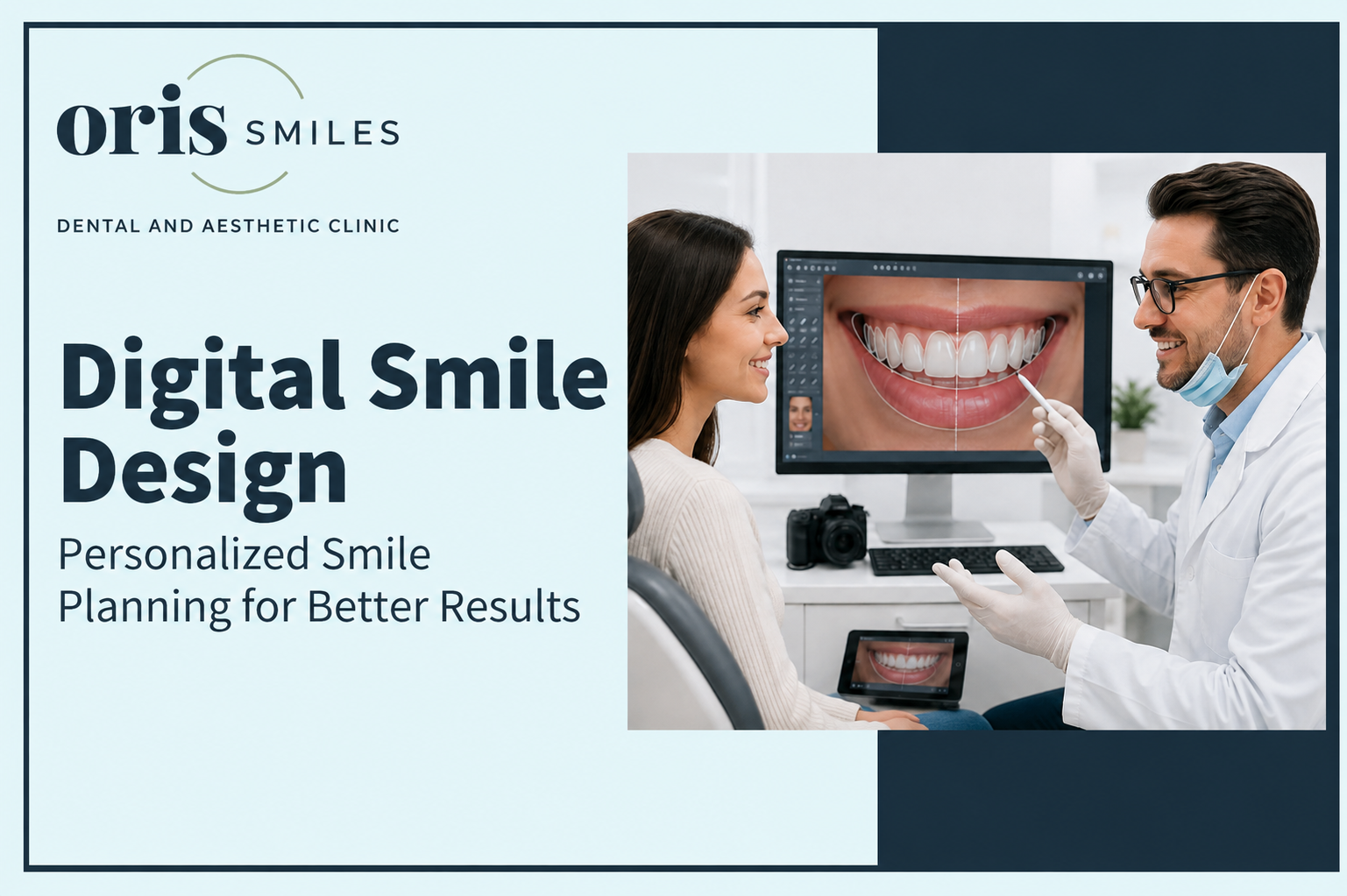 How Digital Smile Design Is Transforming Cosmetic Dentistry Digital Smile Design planning for a personalized cosmetic dental makeover